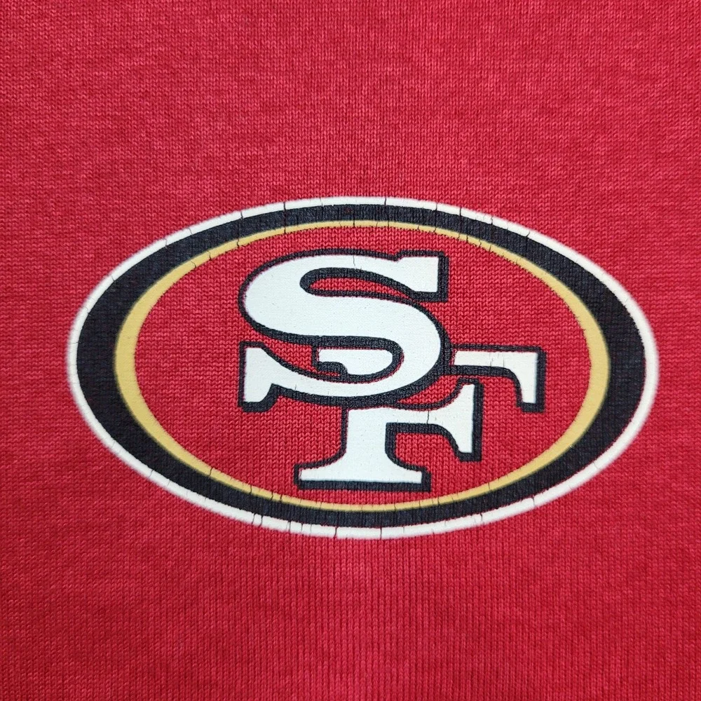 Nike San Francisco 49ers T-Shirt Mens Small Red Dri-Fit NFL Team Apparel Graphic